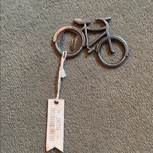 Decorative Silver Bicycle Wall Hanging